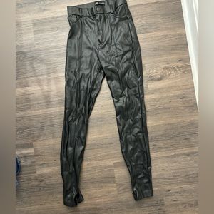 Zara faux leather skinny pants